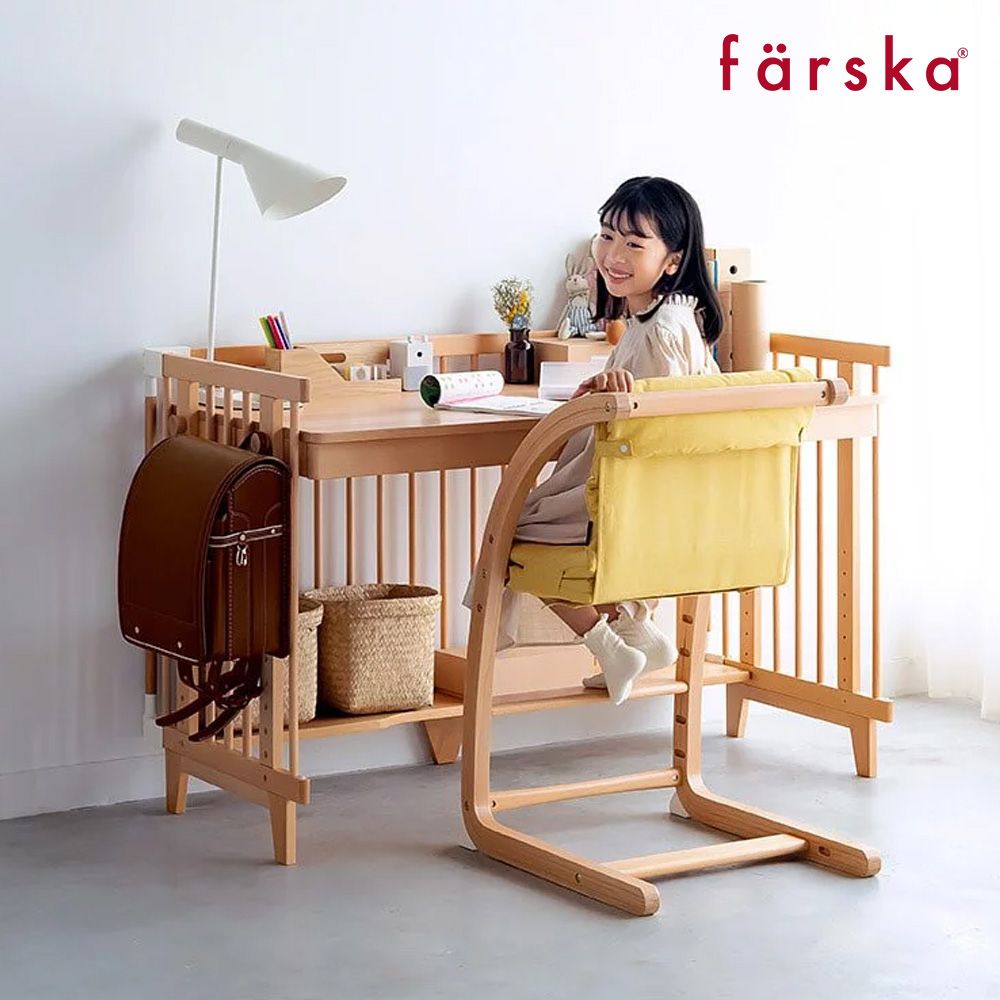 farska 童趣森林5合1嬰兒大床 Long+透氣好眠可攜式床墊13件組+透氣 好眠延伸床墊 30x60 - 奶油香頌 /嬰兒床/嬰兒床墊 /摺疊 /摺疊嬰兒床墊 / 睡眠床墊 /尿布台 /遊戲墊 /兒童座墊 /圍欄 /畫桌 /沙發 /書桌 /蚊帳 /櫸木 / 抽屜