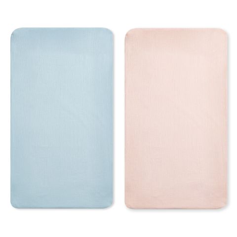 【奇哥】比得兔天絲泡泡紗床包 65×120cm+床墊包覆13cm(嬰兒床床包 床單)