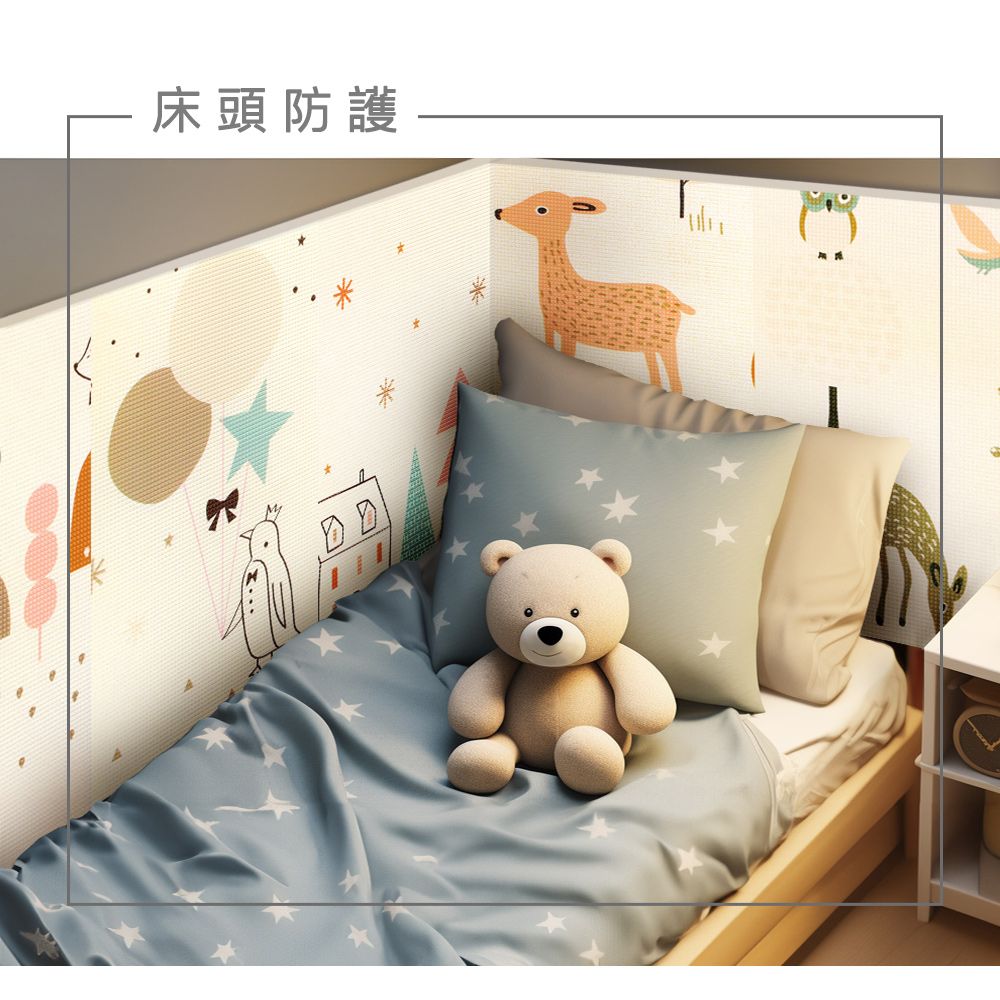 LOG 樂格   XPE兒童防撞牆貼 超厚款2cm(4入組)