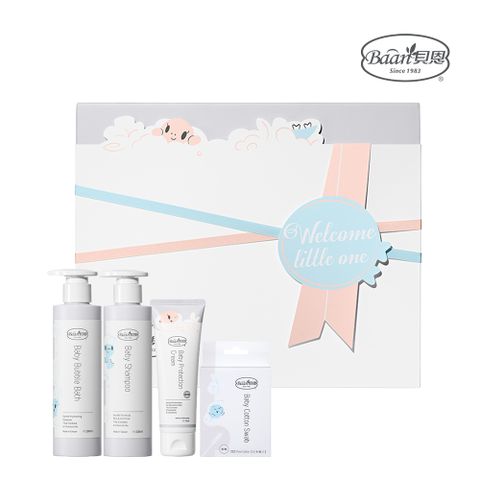 【貝恩】嬰兒歡心禮盒四件組