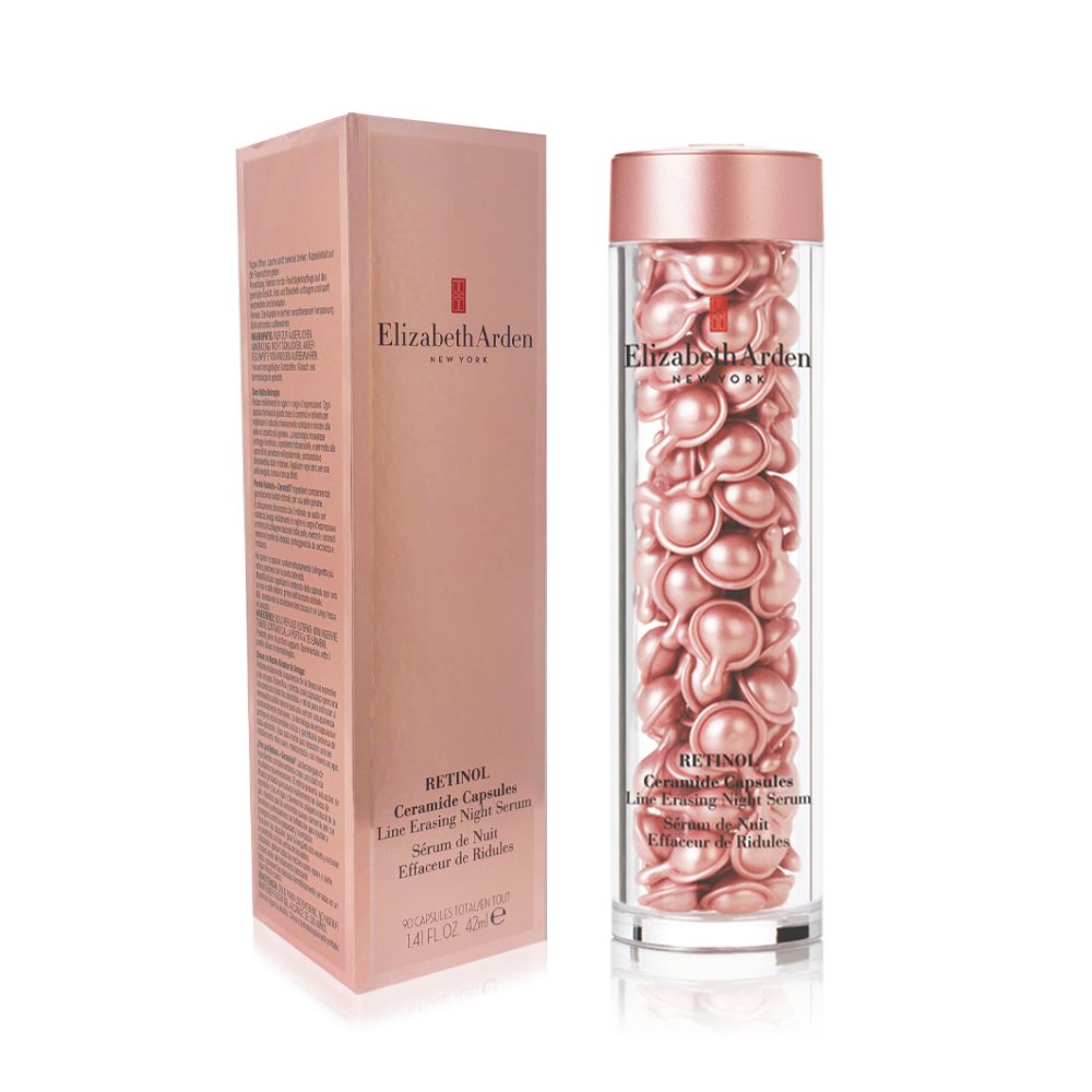 Elizabeth ArenNEW YORKElizabeth ArdenNEW YORKd RETINOLCeramide CapsulesLine Erasing Night Serum de NuitEffaceur de Ridules CAPSULES TOTAL TOUT FL  RETINOLCeramide CapsulesLine Erasing Night SerumSérum de Effaceur de Ridules