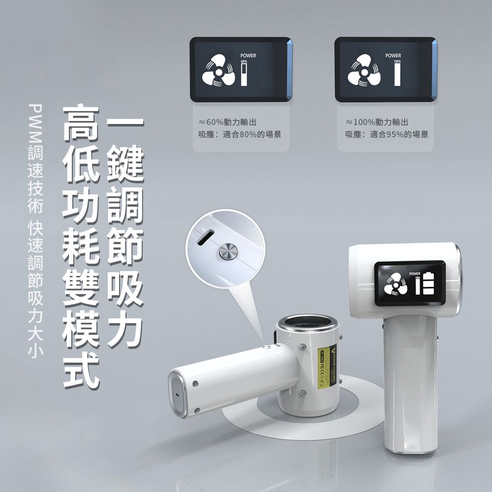 OMG 智能數顯電量 三合一多功能吸塵器 手持車載吸塵器 車家兩用吸塵鋼炮 大吸力無線吸塵器 汽車吹氣打氣機