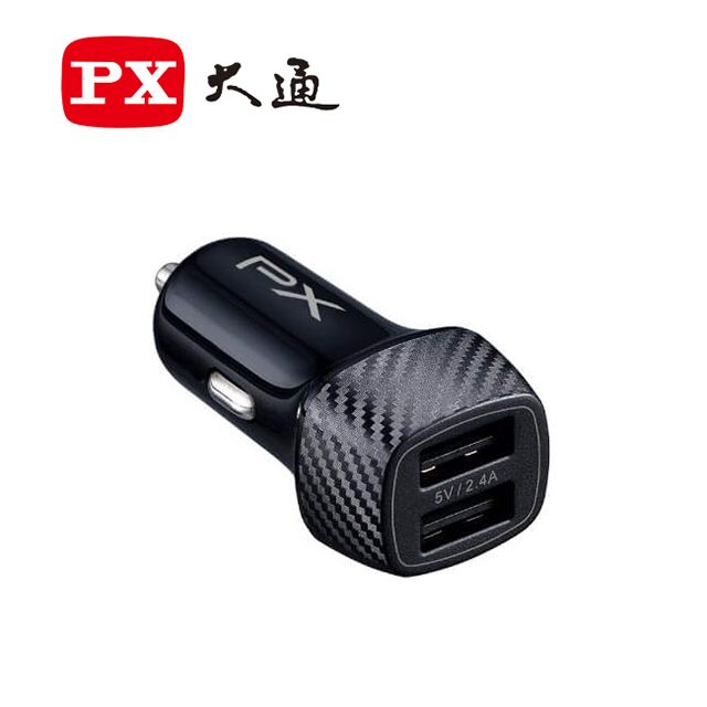 PX 大通  5V-2.4A 車用USB電源供應器 PCC-2420