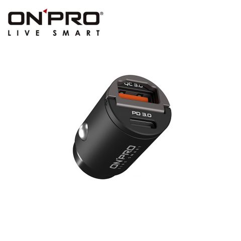 ONPRO 雙模式快充 PD+QC3.0 30W 急速車用充電器 GT-PD30AC 車充