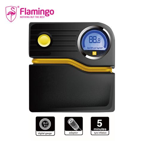 SAFEWAY 數位 原價$1499下殺!Flamingo火鶴鳥智慧多功能輪胎打氣機(F1608D3)