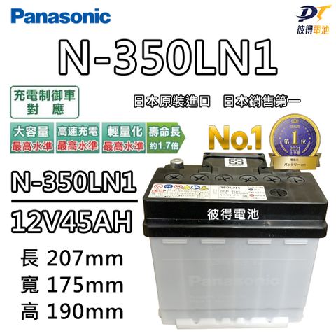 【Panasonic 國際牌】N-350LN1 銀合金 日本製(2019年以後12代ALTIS 汽油車)