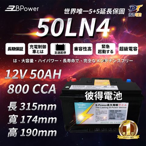 EzBPower 永久電瓶 50LN4 超級電容 鋰鐵電池 歐規電池 怠速熄火可安裝