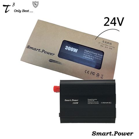 石兆Smart.Power DC24V to 110V 300W 汽車電源轉換器 [ USB2.1A急速充電 ] [ DC24V to 110V ] [ 最大輸出300W ] [ 台灣工廠製造 ]