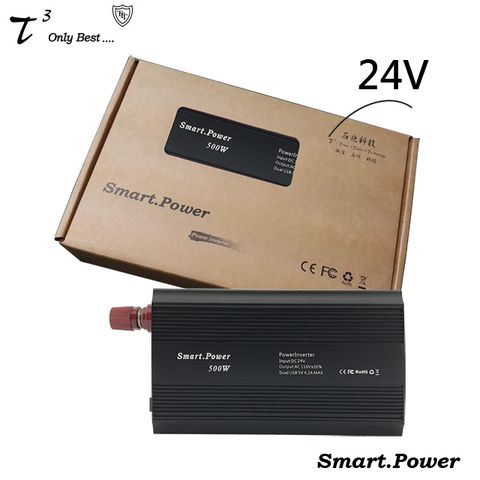 石兆Smart.Power DC24V to 110V 500W 汽車電源轉換器 [ USB2.1A急速充電 ] [ DC24V to 110V ] [ 最大輸出500W ] [ 台灣工廠製造 ]