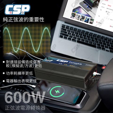 CSP 600瓦 正弦波 PD-600W/DC-600W/逆變器/停電/鉛酸/鋰鐵/正弦波轉換器/戶外電源/攤販 餐車