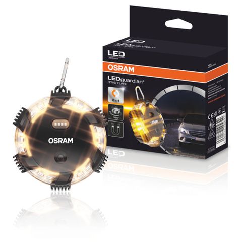 OSRAM 歐司朗 LED旋轉閃爍警示燈 吸頂式/LED照明/掛鉤設計《買就送  修容組》