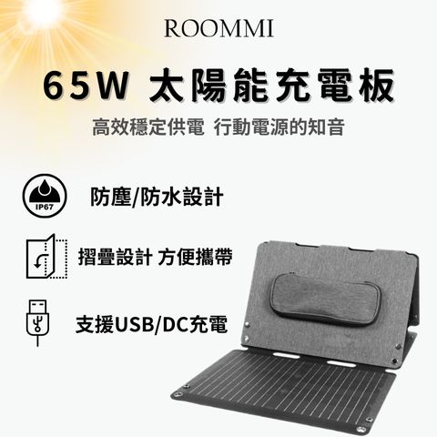 65W 太陽能充電板