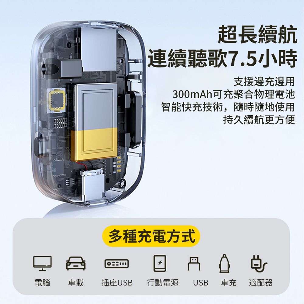  BASEE T68 數顯車載藍牙接收器 藍牙5.3音頻適配器 車載AUX音頻轉換器 車用TF卡MP3播放器 發射器+接收器