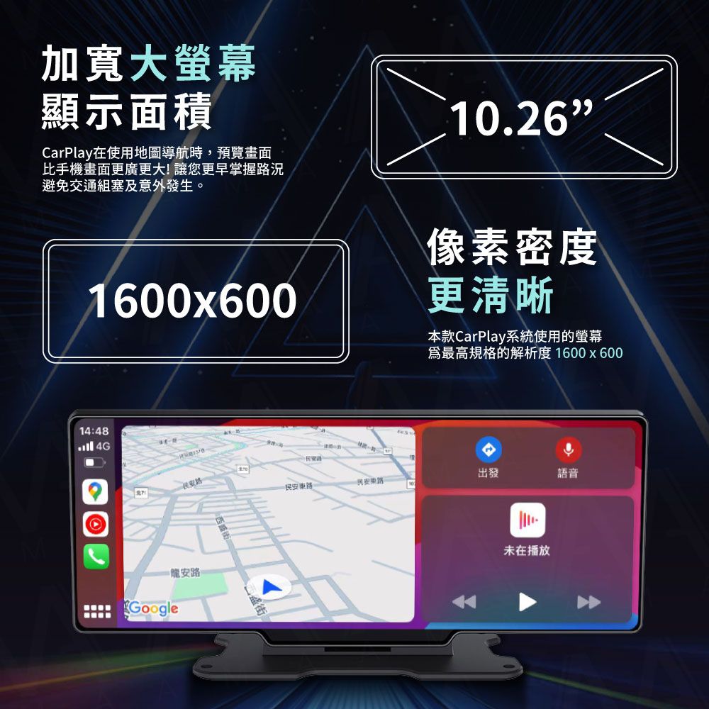  AMA TP30-10吋CarPlay多媒體播放器 多功能整合車機 地圖導航 Android Auto  Apple CarPlay