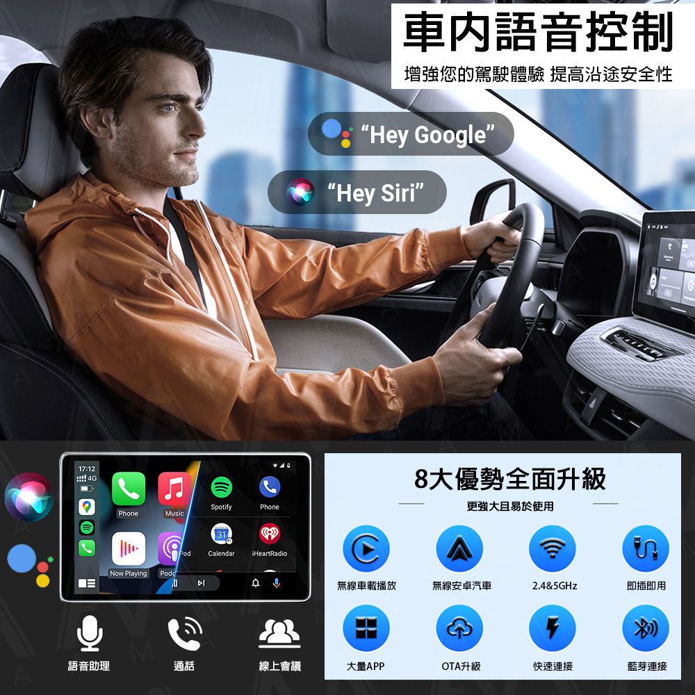 AMA S1 二合一轉接器 有線轉無線CarPlay 車載接收器 隨插即用 carplay轉無線 android轉無線