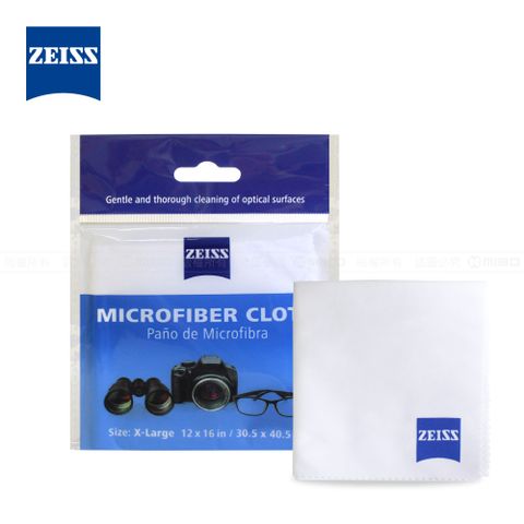 ZEISS 蔡司 超細纖維拭鏡布 30*40 二入組 不損鍍膜 溫和潔淨 公司貨