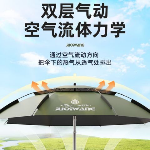 2.4米釣魚傘 露營傘 遮陽傘 加厚不鏽鋼雨傘 防曬戶外傘 釣魚專用 大釣傘 沙灘傘