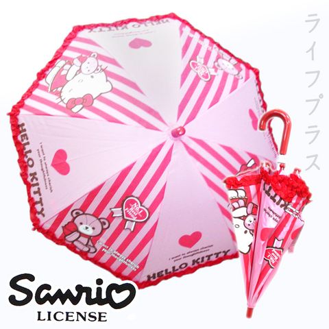 【一品川流】Hello Kitty兒童傘-直條紋