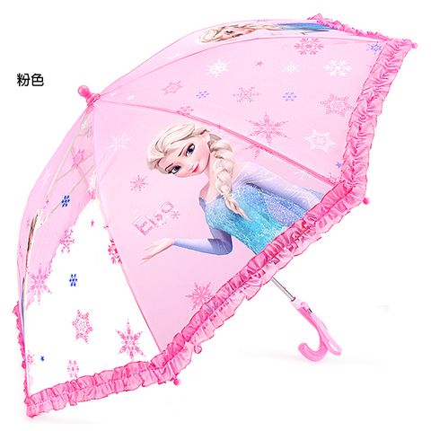 frozen 冰雪奇緣 迪士尼兒童雨傘童傘自動傘長傘直傘 850749/812808【小品館】