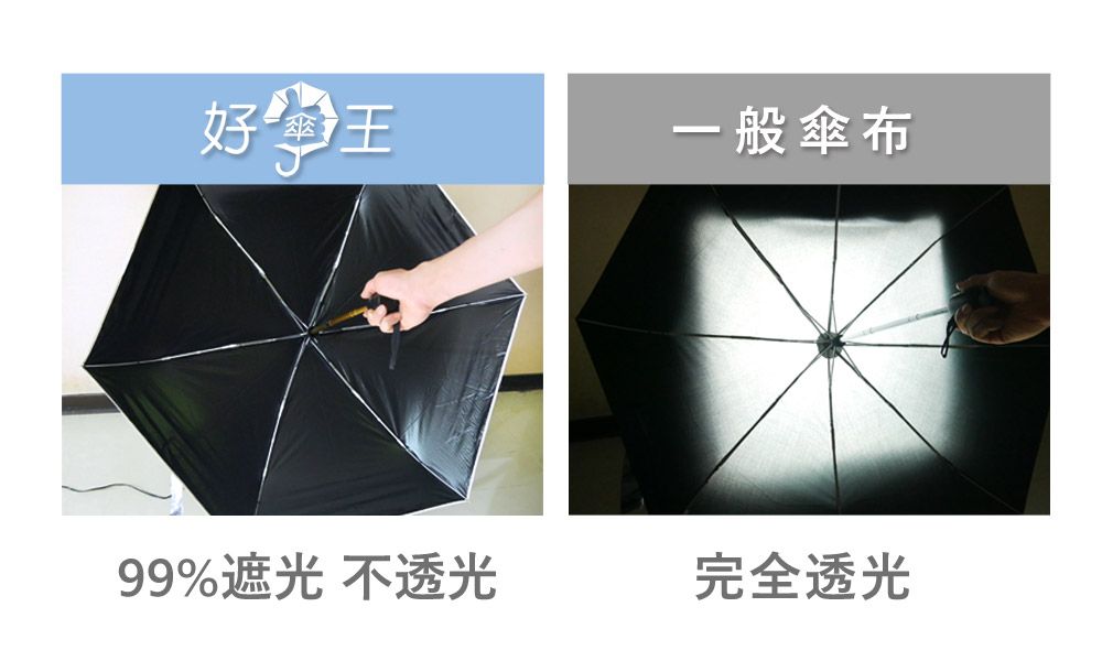好一般傘布99%遮光 不透光完全透光