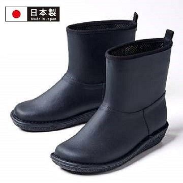 【Charming】日本製 時尚造型【個性雪靴雨鞋】-黑色-712