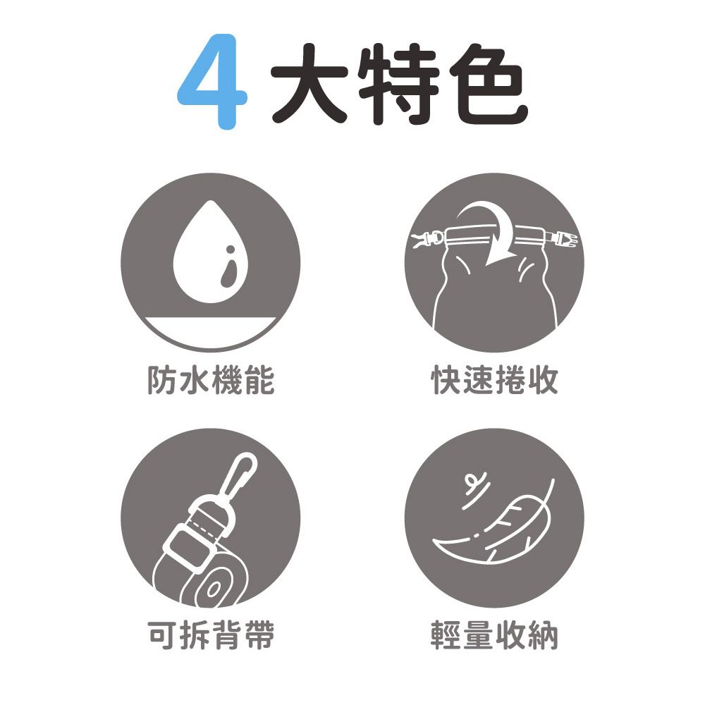 ROLLS 輕量捲收防水袋-6L (4色任選)