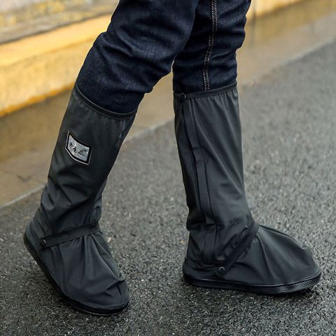【BeOK】高筒反光防水防雨鞋套 黑色 尺寸可選
