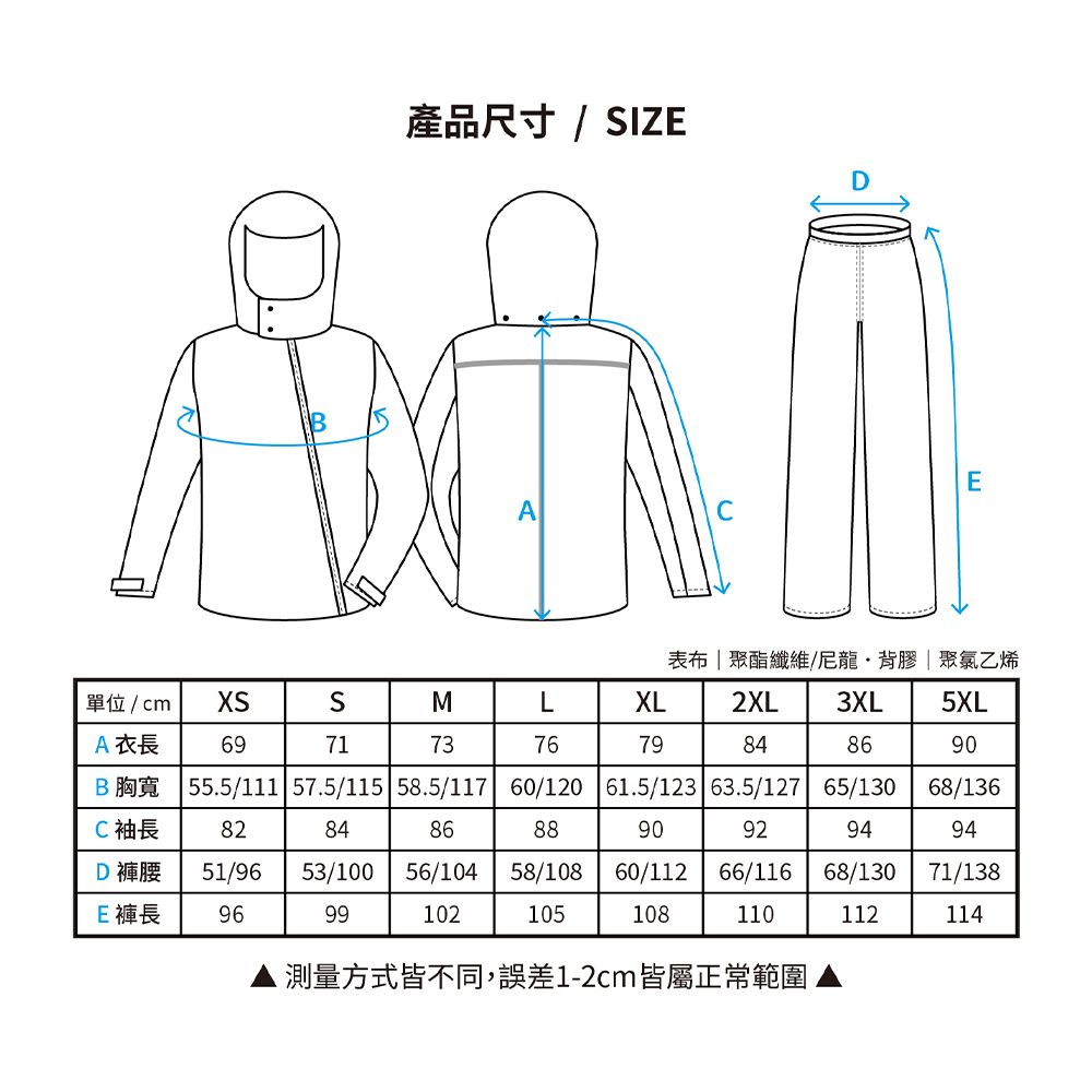 OutPerform 奧德蒙 -【背包款】去去雨水走斜開雙拉鍊兩件式