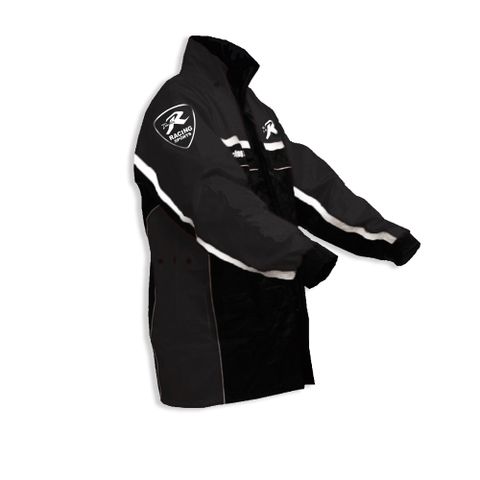 【天德牌】(新版)R5側開式背包版兩件式風雨衣-黑色
