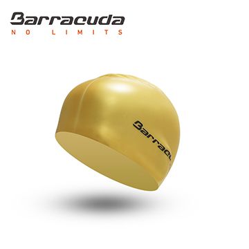 Barracuda 巴洛酷達 美國成人矽膠泳帽-金