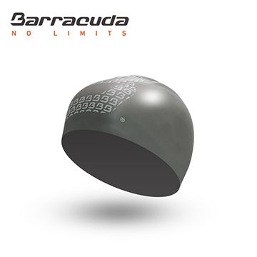 Barracuda 巴洛酷達 美國成人矽膠3D泳帽-銀