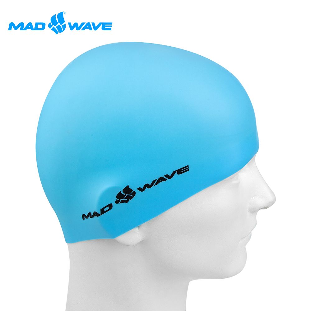 MADWAVE 俄羅斯成人加大舒適矽膠泳帽LIGHT BIG