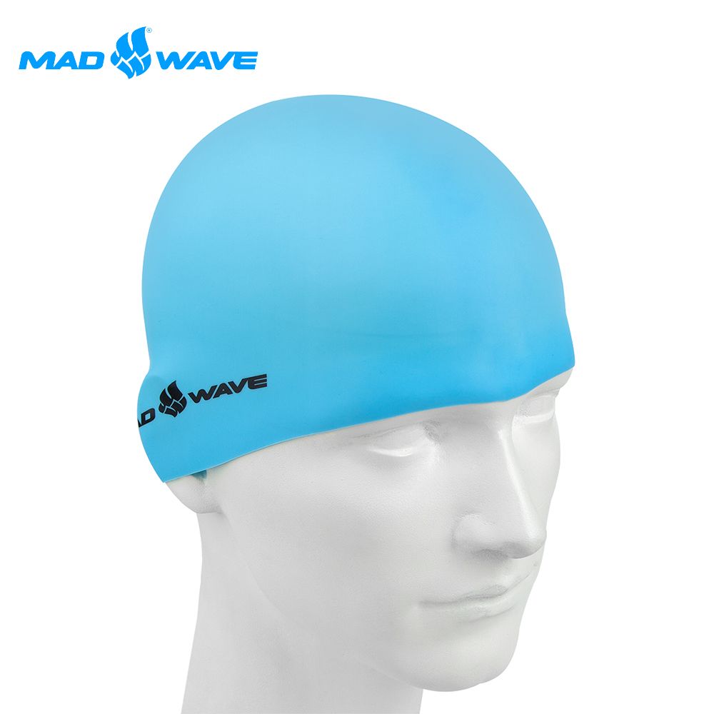 MADWAVE 俄羅斯成人加大舒適矽膠泳帽LIGHT BIG