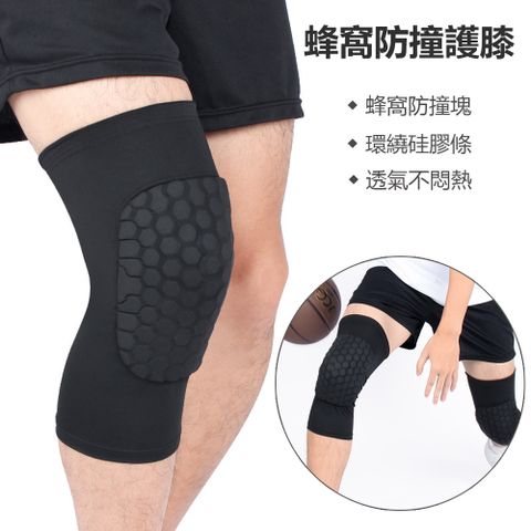 Kyhome 蜂窩防撞運動護膝 減壓髕骨帶 騎行 籃球 跑步護膝套（1只入）