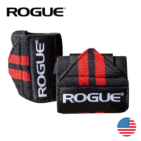 美國【ROGUE】健身運動護腕 24吋/60公分 黑紅