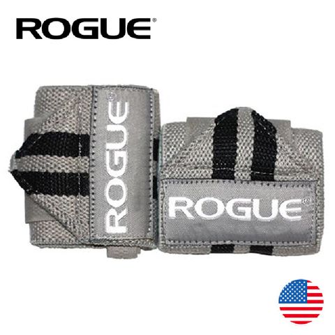 美國【ROGUE】健身運動護腕 24吋/60公分 黑灰