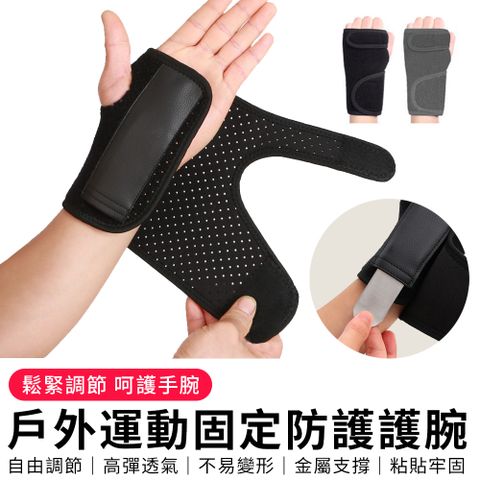 YUNMI 運動健身護手腕 透氣加壓手腕護帶 可調節腕部護具 重訓護腕 護腕固定帶 2入組 (非醫用)