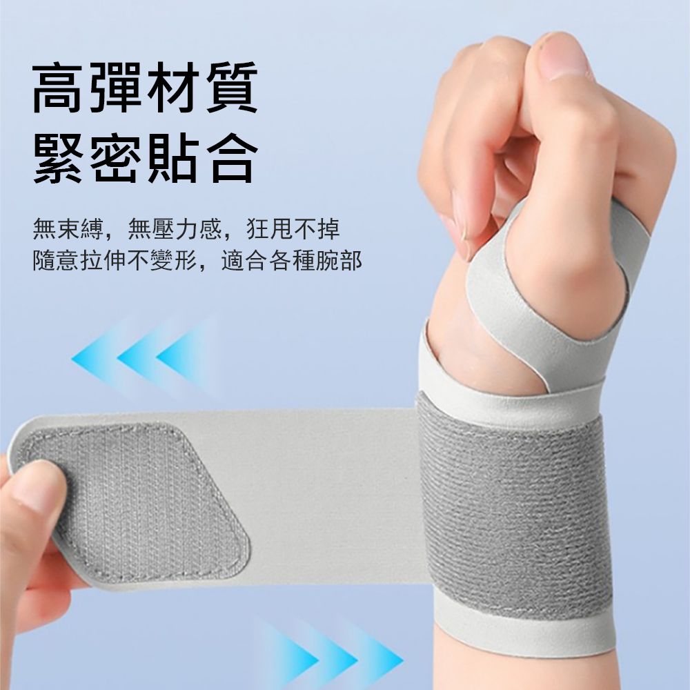 Gordi 超薄透氣腱鞘手護腕 彈力可調式 纏繞加壓護腕帶 運動護具 1隻入
