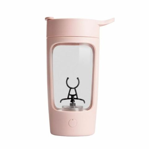 EQURA USB充電自動攪拌杯 650ml 粉色Tritan 運動健身蛋白粉攪拌杯尺寸12.1*9*19.6cm
