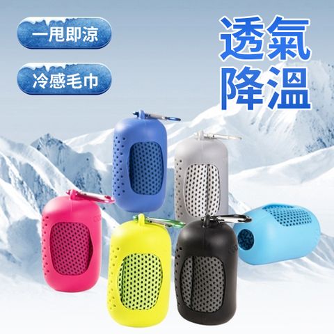 Homeco 吸濕排汗涼感運動毛巾 極速降溫冷感巾 網狀速乾冰涼毛巾