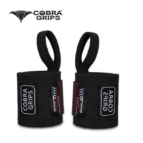 美國 Cobra Grips 24吋 眼鏡蛇護腕 健身護腕 健力護腕 黑/紅