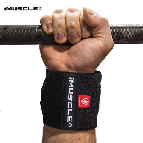 【iMuscle】20吋健身護 腕 限定包裝款 極簡黑 送Myprotein 隨身包