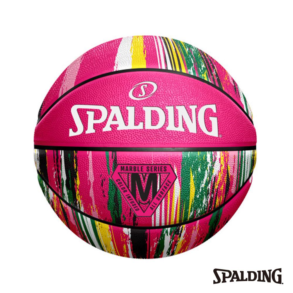 SPALDING 斯伯丁   SP 大理石系列 粉彩 橡膠款 6號籃球