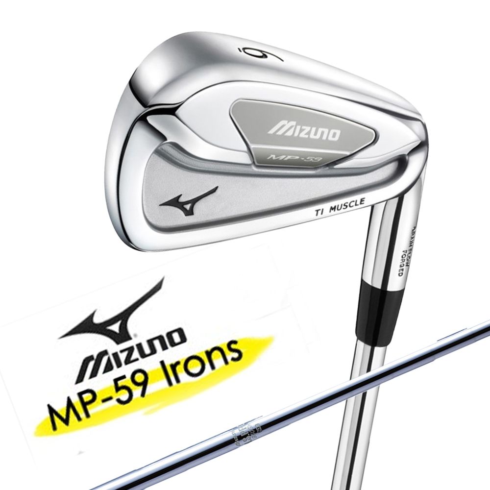 MIZUNO 美津濃   MP59 複合式桿頭鍛造鐵桿組 桿身 NSPRO 950GH #4-P 共7支