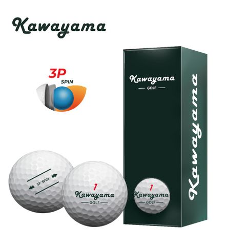 Kawayama GOLF 川山高爾夫球(有球必in系列)3層球(1條3顆)