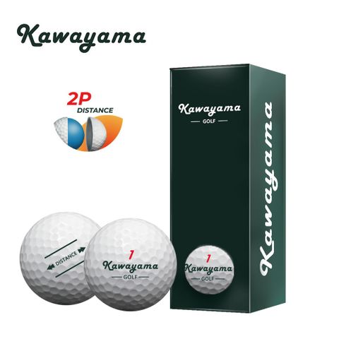 Kawayama GOLF 川山高爾夫球(桿桿好系列)2層球(1條3顆)