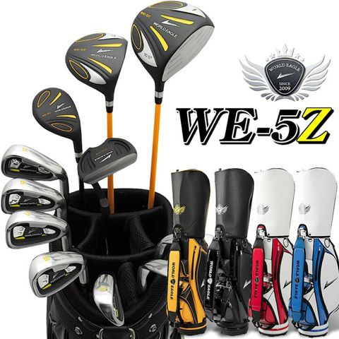 WORLD EAGLE 世界鷹 高爾夫球用具WE-WE-5Z_17780男用套桿組#1+#3木+UT+#5-P+S+1推+球桿袋 11支 右手