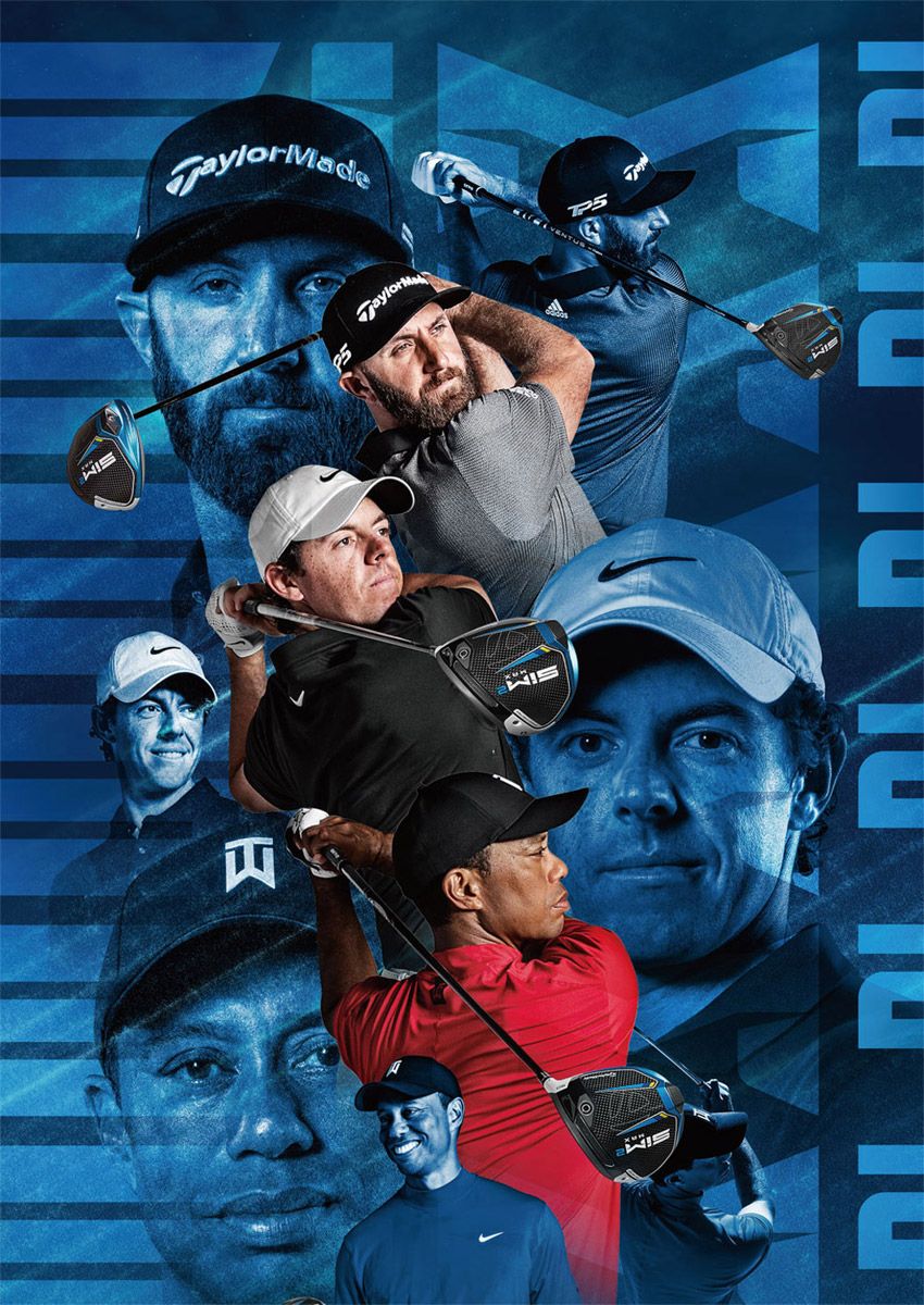 TaylorMade SIM2 Max 男用套桿#1,#3木+#U4鐵木+#5-P+S (鐵身KBS