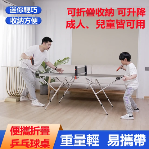 【集集客】乒乓球桌 家用乒乓球桌 可折疊室內室外可移動乒乓桌 便攜手提乒乓桌球桌