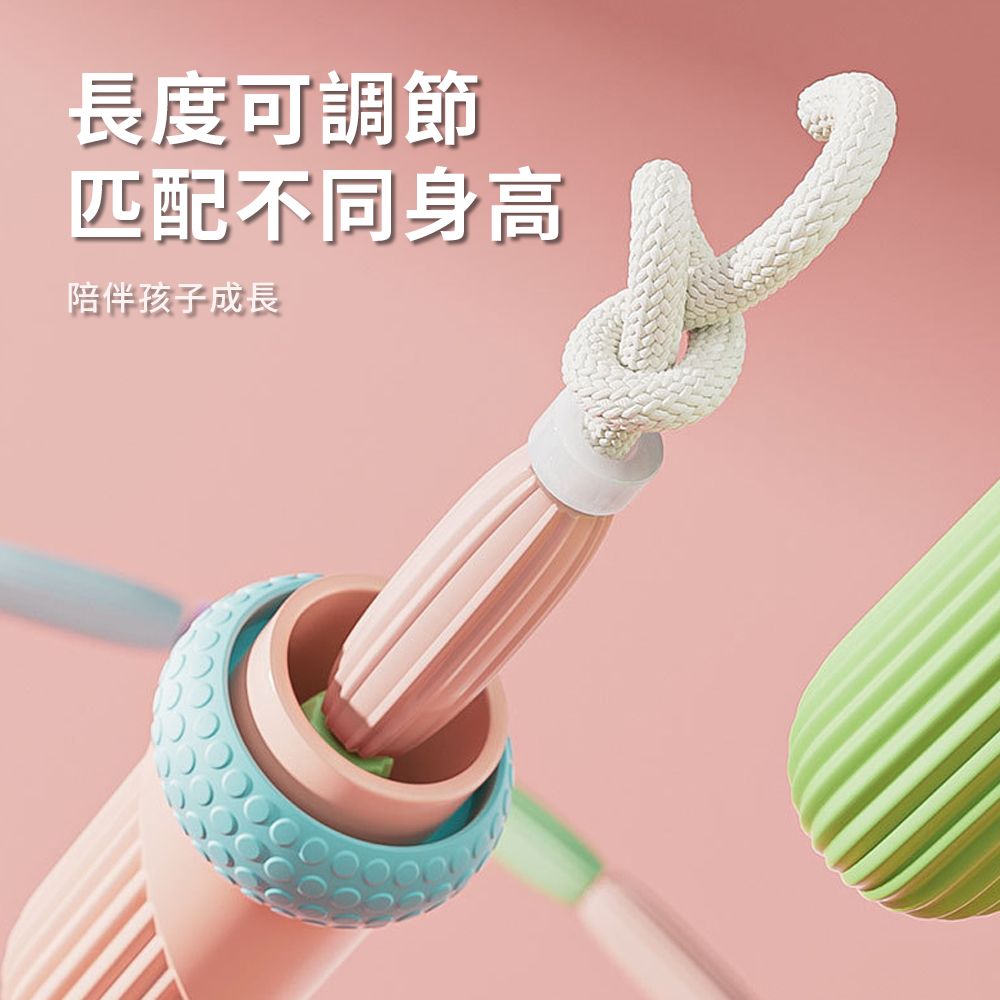 Friyu 初學者軟珠竹節跳繩 節拍跳繩 訓練跳繩 運動健身跳繩（可調繩長/有氧運動/競速/鍛煉/體育用品）